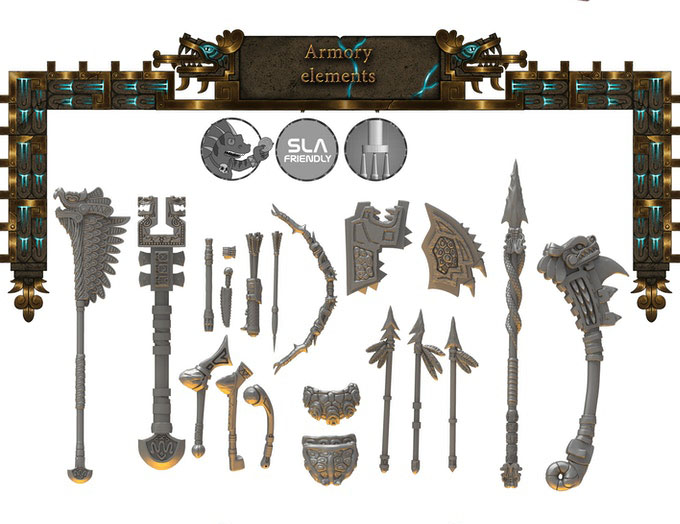 tereny - Warhammer Fantasy - terrain - Lustria - Armory Elements LK.stl.jpg